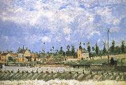 Camille Pissarro Pang plans scenic Schwarz painting
